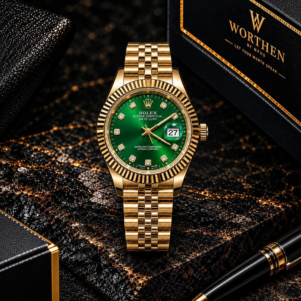 Rolex Datejust Green Diamond Dial – Yellow Gold
