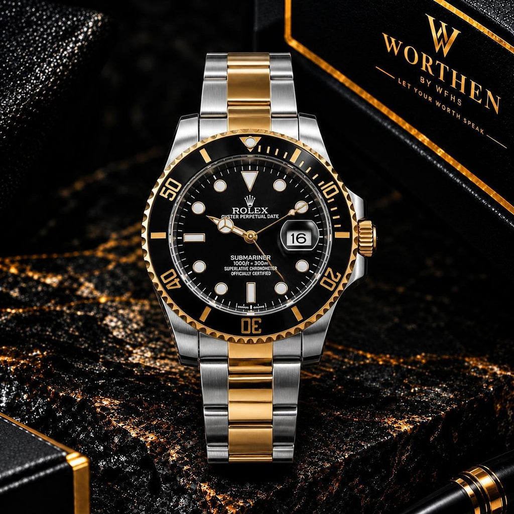 Rolex Submariner — Black & Gold Two-Tone