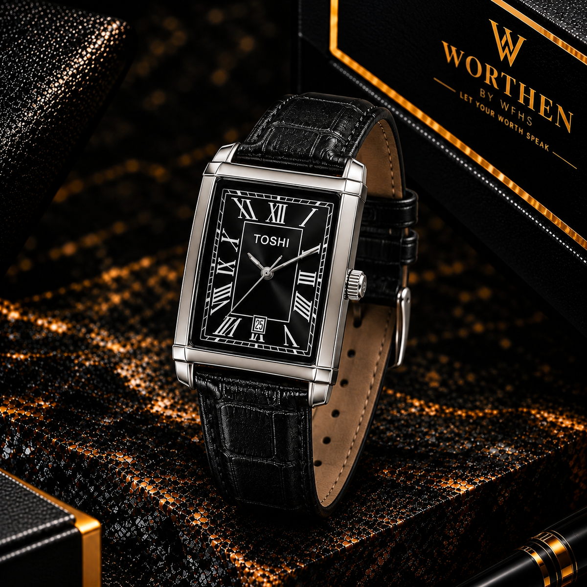 TOSHI Noir Classic Watch