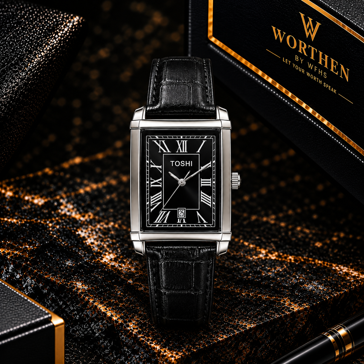 TOSHI Noir Classic Watch