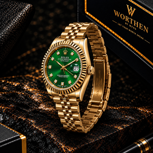 Rolex Datejust Green Diamond Dial – Yellow Gold